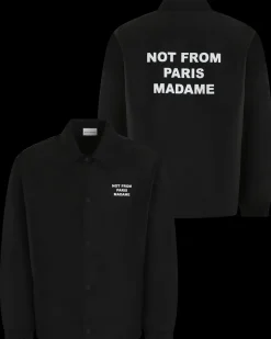 Heren Slogan Jacket Zwart