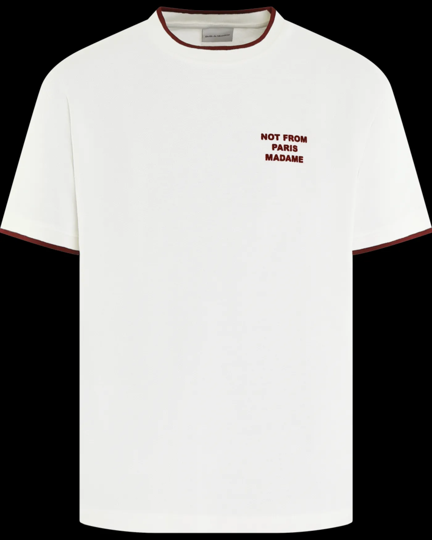 Heren Slogan Piqué T-Shirt Wit
