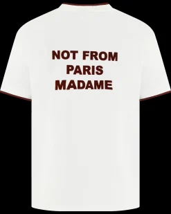 Heren Slogan Piqué T-Shirt Wit