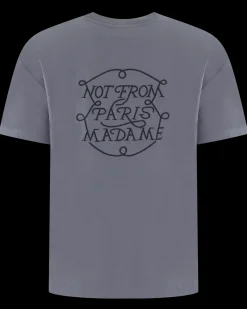 Heren Slogan Tresses T-Shirt Blauw