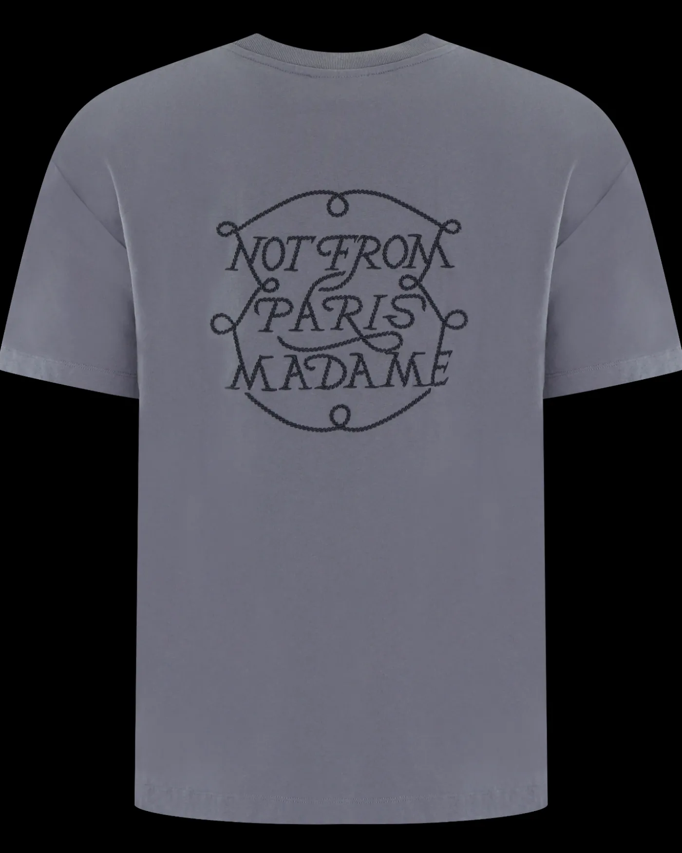 Heren Slogan Tresses T-Shirt Blauw