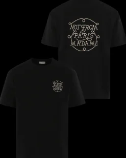 Heren Slogan Tresses T-Shirt Zwart