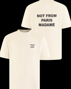 Heren Slogan T-Shirt Beige