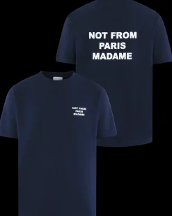 Heren Slogan T-Shirt Blauw
