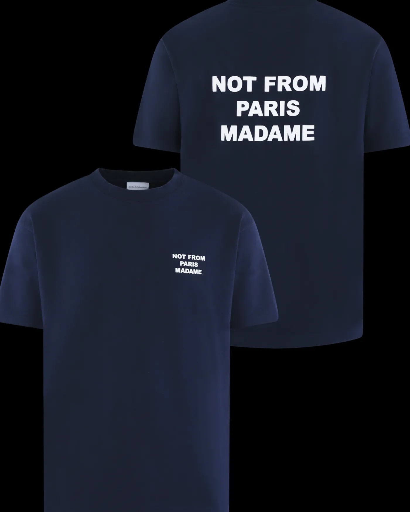 Heren Slogan T-Shirt Blauw