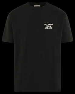 Heren Slogan T-Shirt Zwart