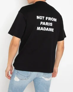 Heren Slogan T-Shirt Zwart