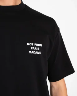 Heren Slogan T-Shirt Zwart