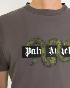 Heren Snake Box T-Shirt Grijs