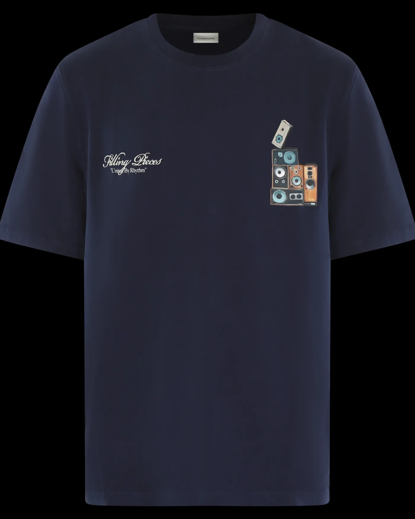 Heren Speaker Wall T-Shirt Blauw