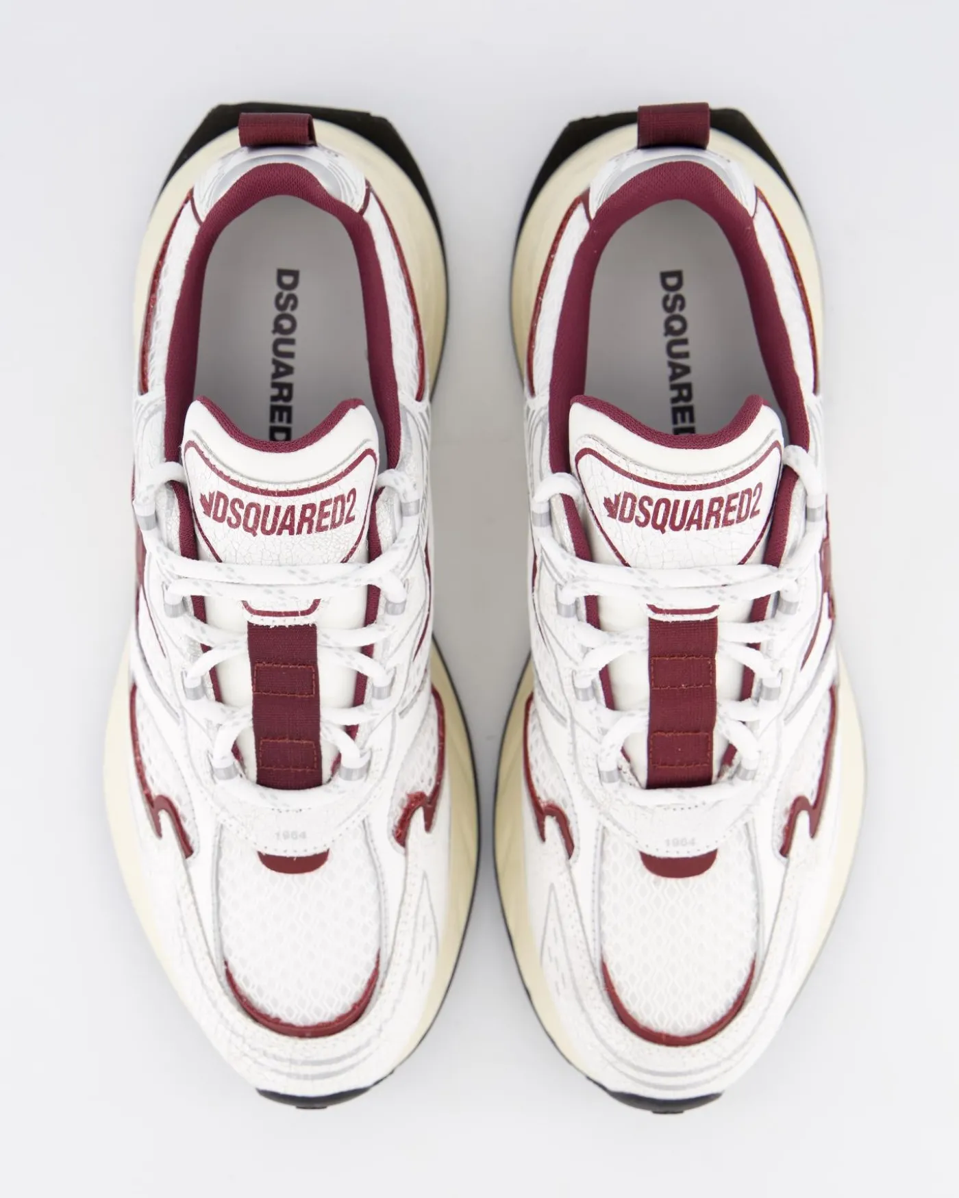 Heren Sprinter Sneaker Wit/Bordo