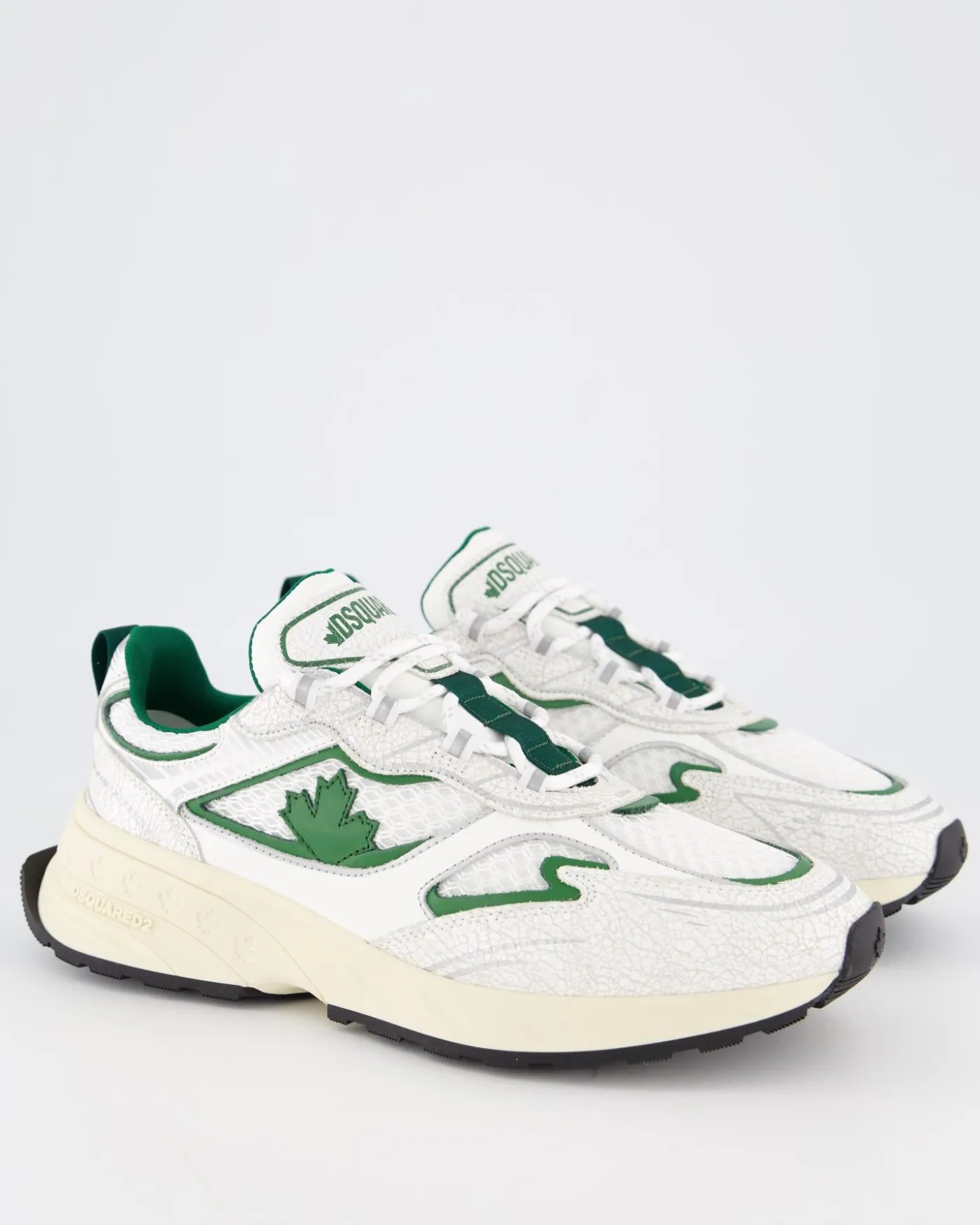 Heren Sprinter Sneaker Wit/Groen
