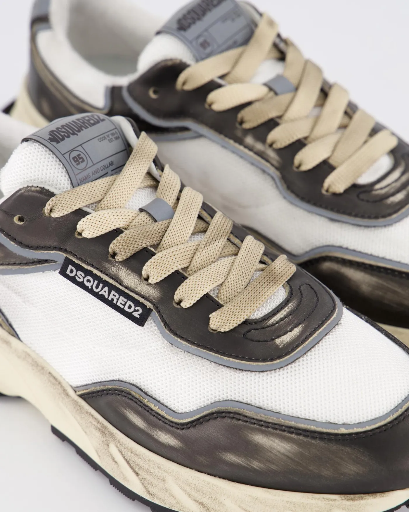 Heren Sprinter Sneaker Zwart/Wit