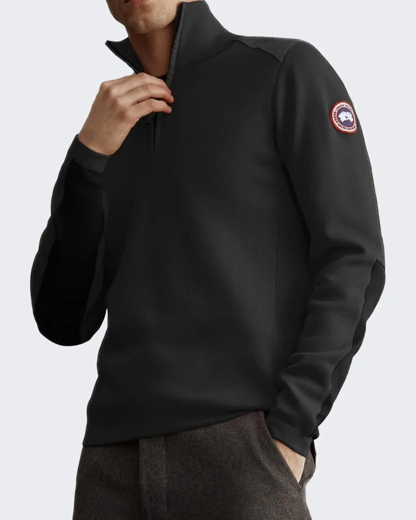 Heren Stormont 1/4 Zip Sweater Zwart