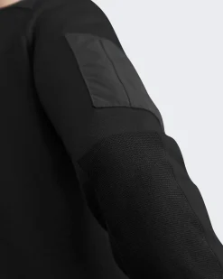 Heren Stormont 1/4 Zip Sweater Zwart