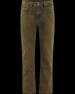 Heren Straight Jeans Beige