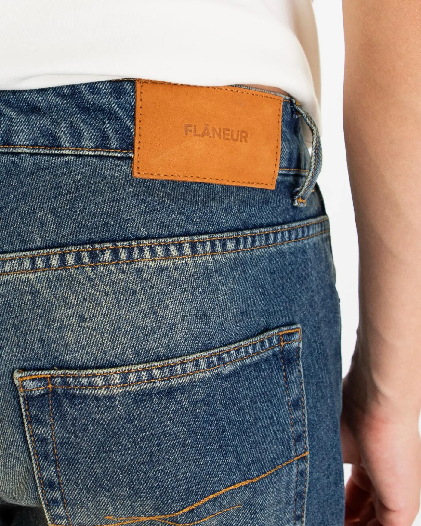 Heren Straight Jeans Blauw