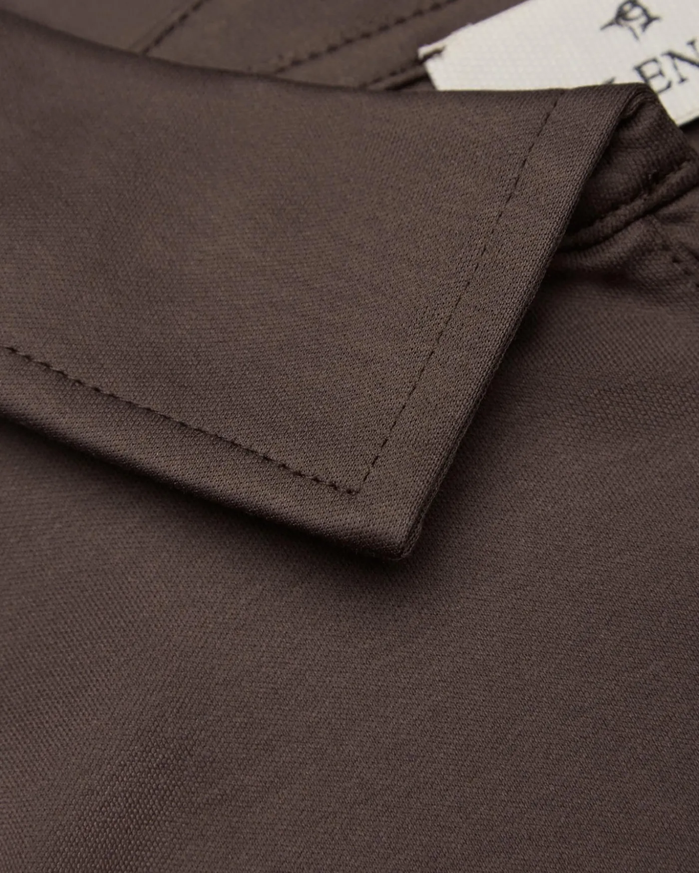 Heren Supima Polo Zip Collar L/S
