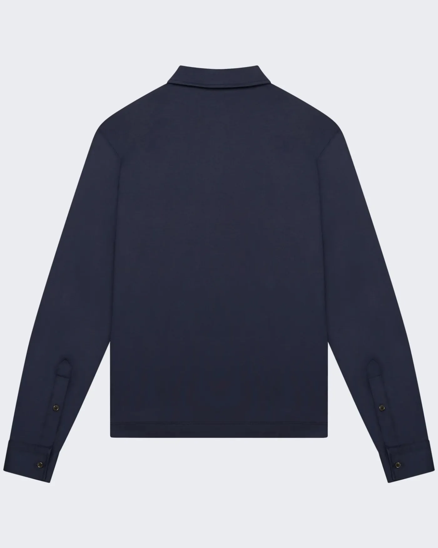 Heren Supima Polo Zip Collar L/S