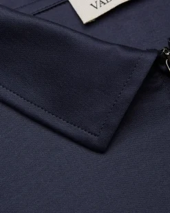 Heren Supima Polo Zip Collar L/S