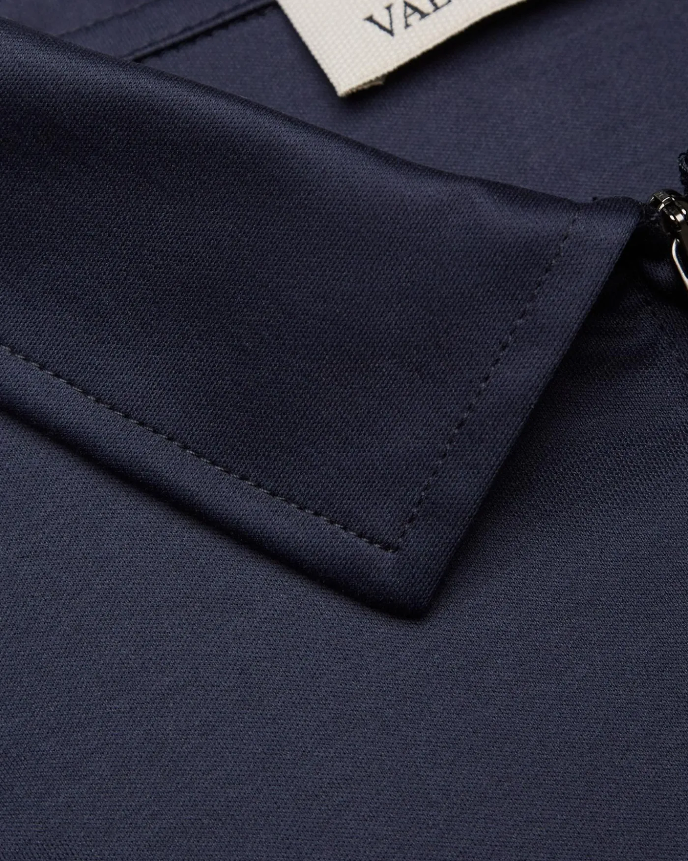 Heren Supima Polo Zip Collar L/S