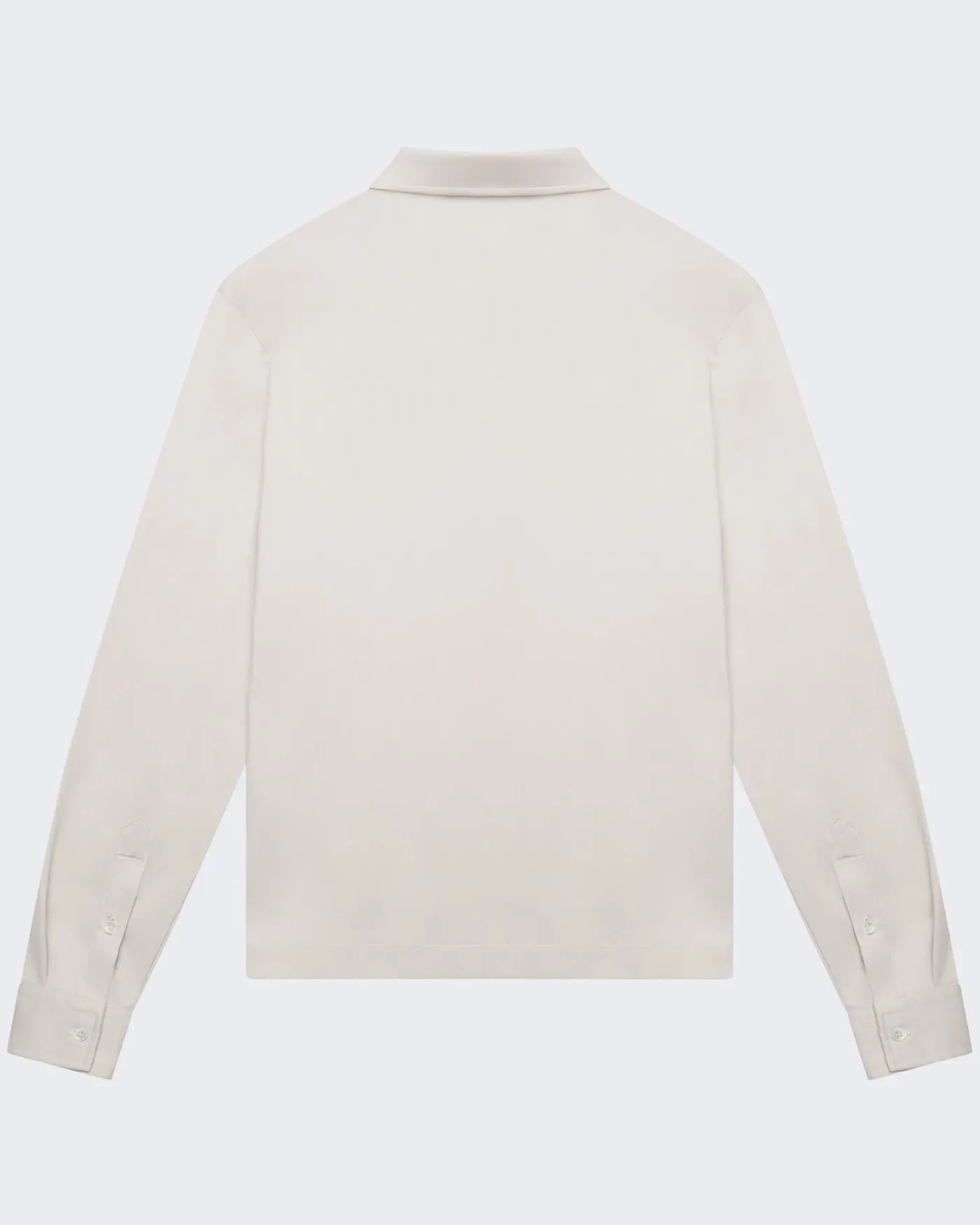Heren Supima Polo Zip Collar L/S