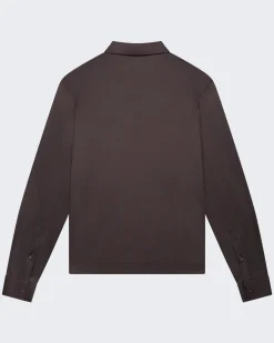Heren Supima Polo Zip Collar L/S