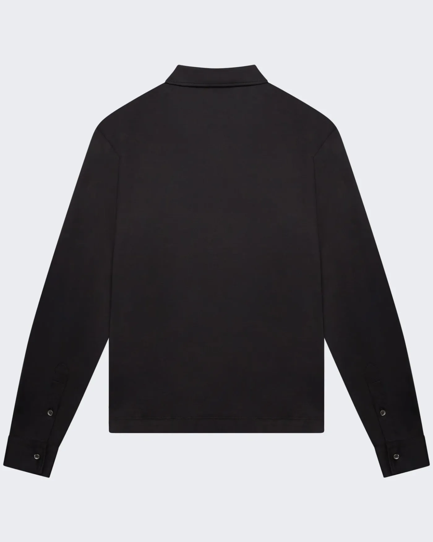 Heren Supima Polo Zip Collar L/S