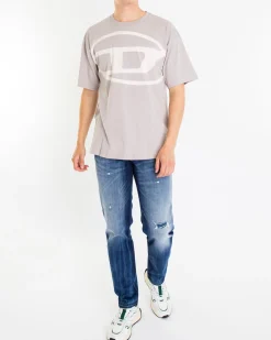 Heren T-Boxt-Bleach T-Shirt Grijs