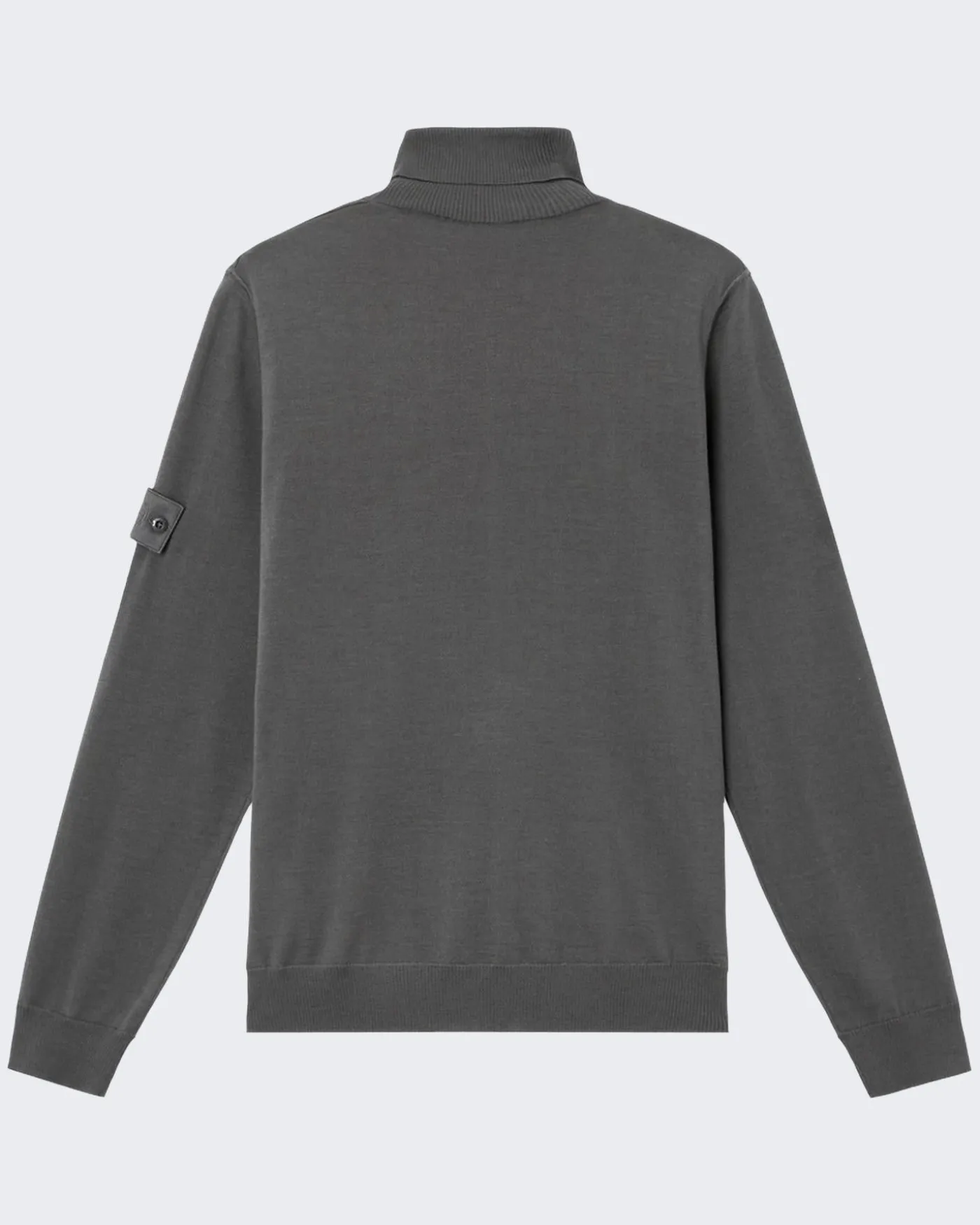 Heren T-Neck Logopatch Sweater Grijs