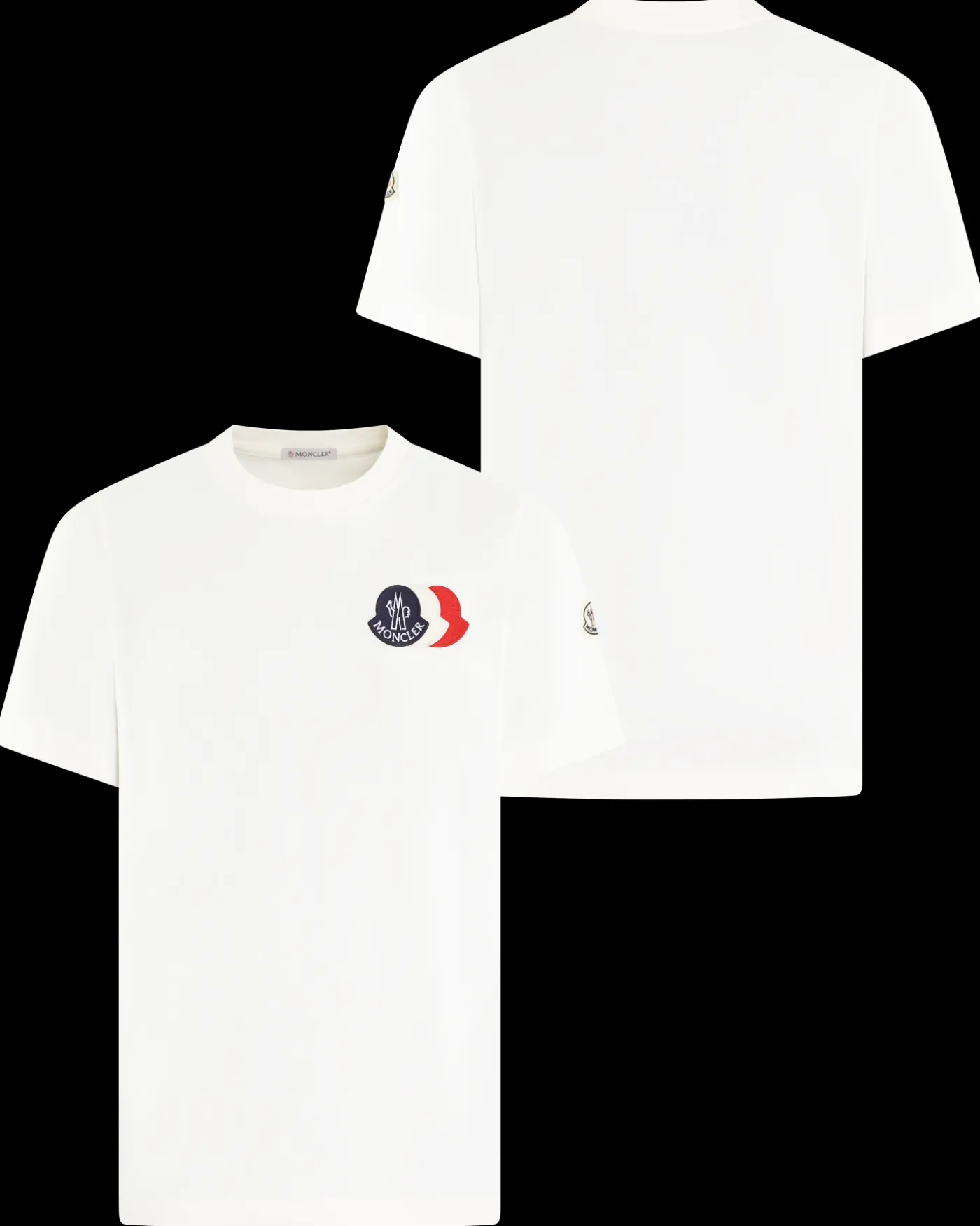 Heren Tricolor Logo T-Shirt Wit