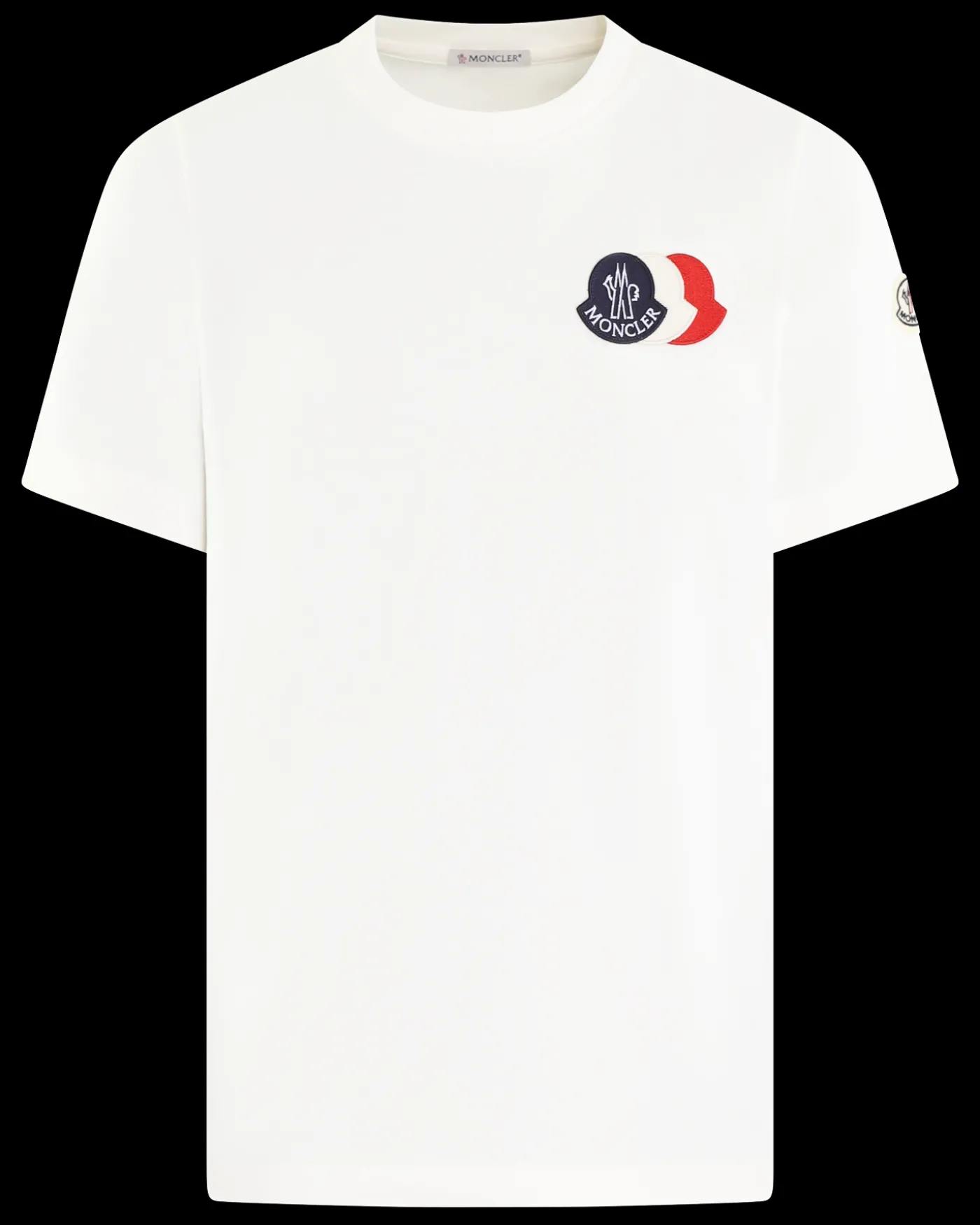 Heren Tricolor Logo T-Shirt Wit
