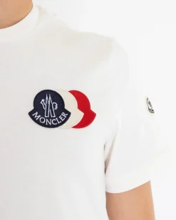 Heren Tricolor Logo T-Shirt Wit