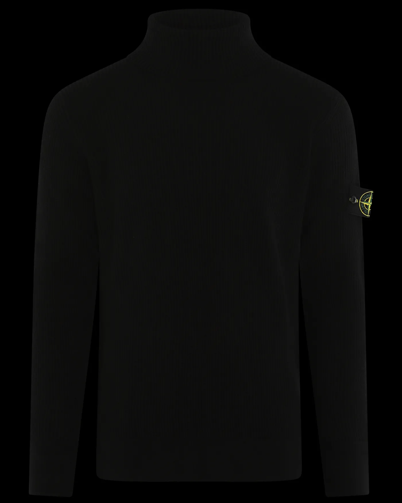 Heren TurtleNeck Full Rib Zwart