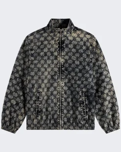 Heren Velvet Track Jacket Blauw
