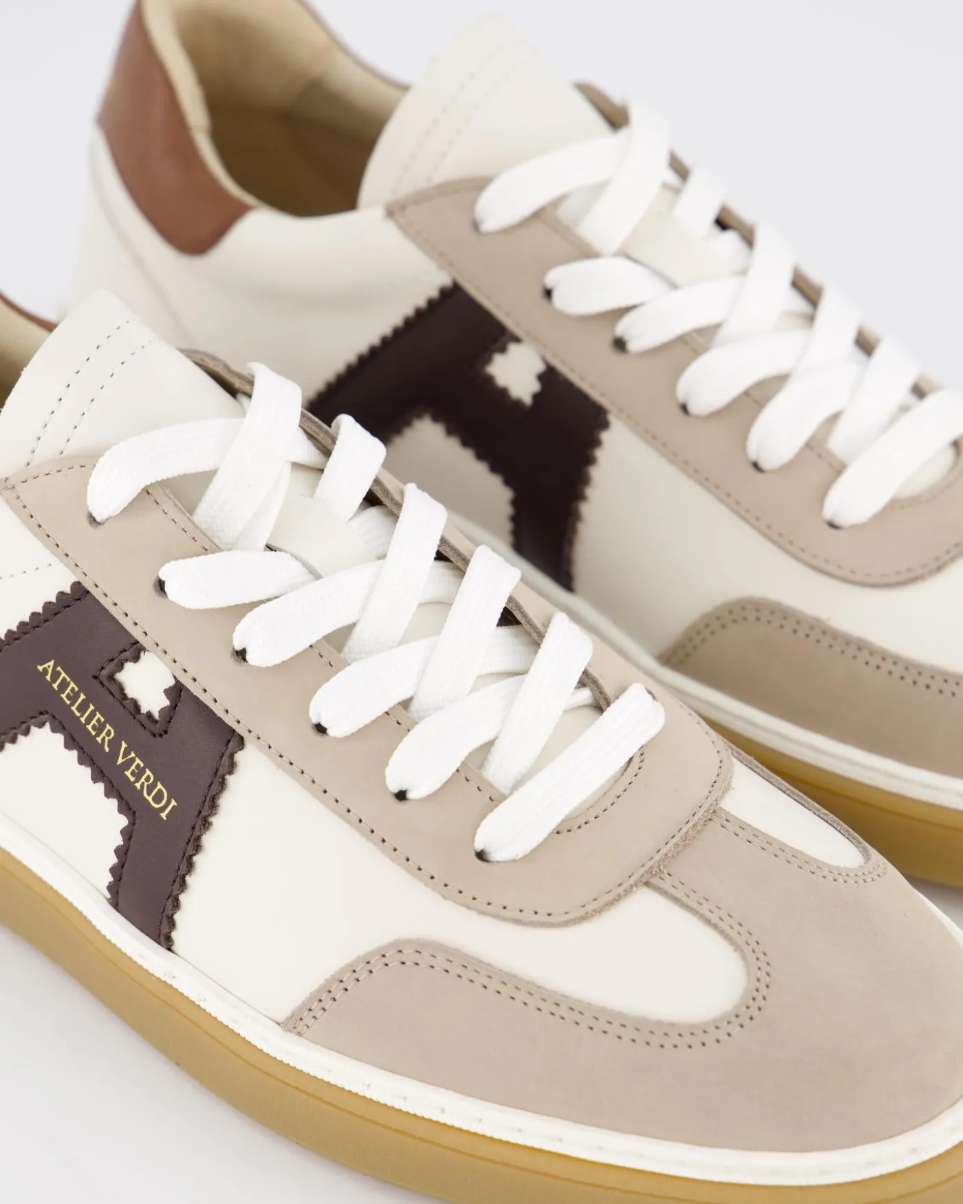 Heren Vico Sneaker Wit/Beige