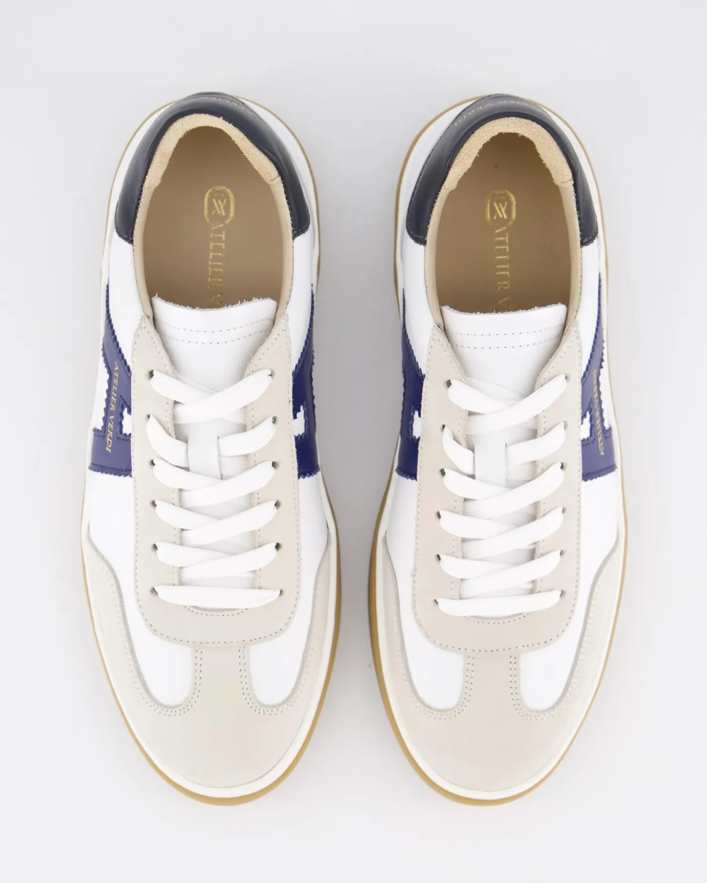 Heren Vico Sneaker Wit/Blauw