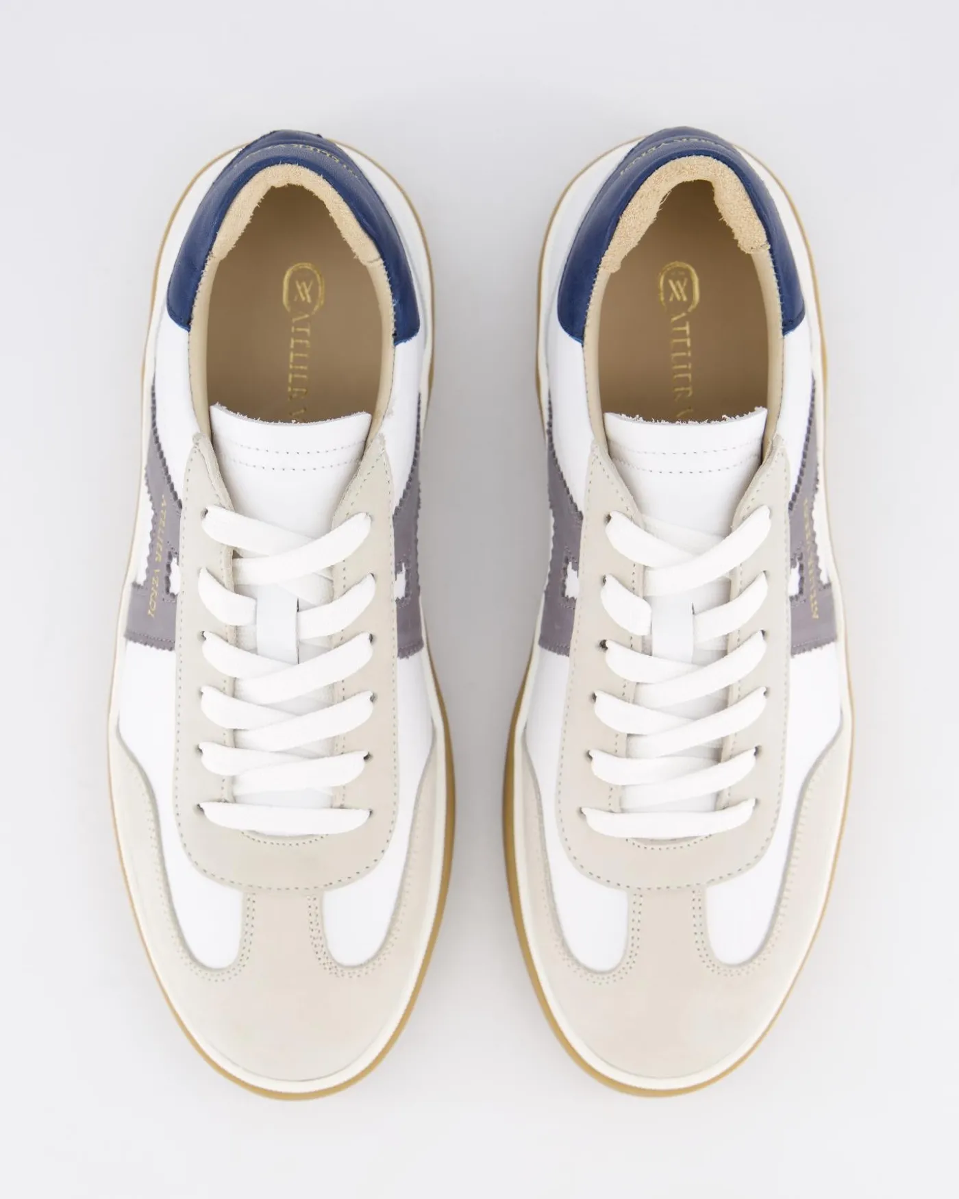 Heren Vico Sneaker Wit/Grijs