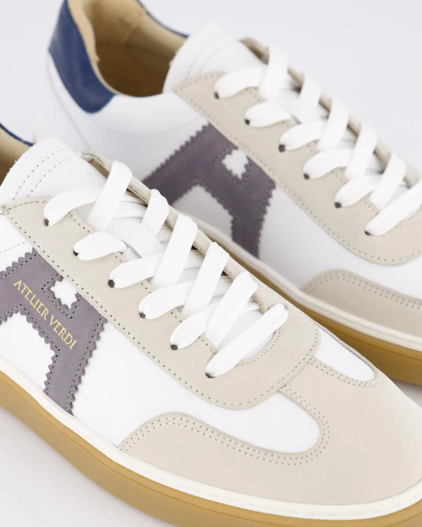 Heren Vico Sneaker Wit/Grijs