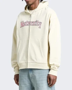 Heren Watercolor Zip Hoodie