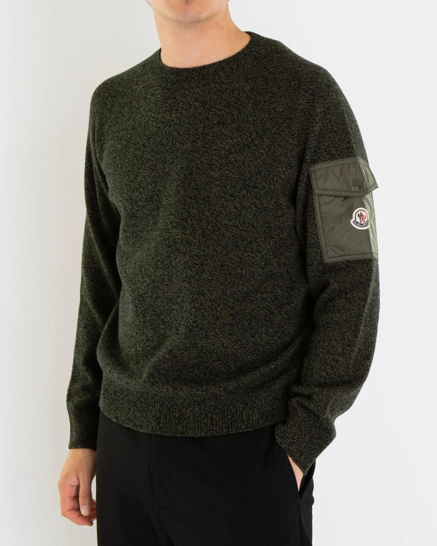 Heren Wool & Casmere Jumper Grijs