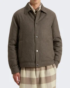 Heren Wool Keating Shirt Jack Grijs