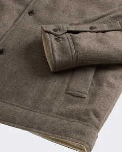 Heren Wool Keating Shirt Jack Grijs