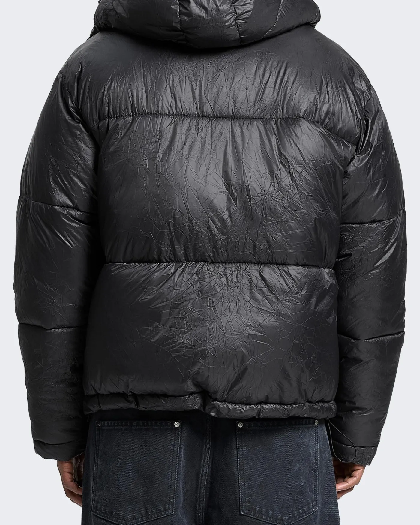 Heren Wrinkled Puffer Jacket