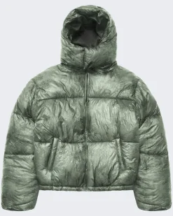 Heren Wrinkled Puffer Jacket