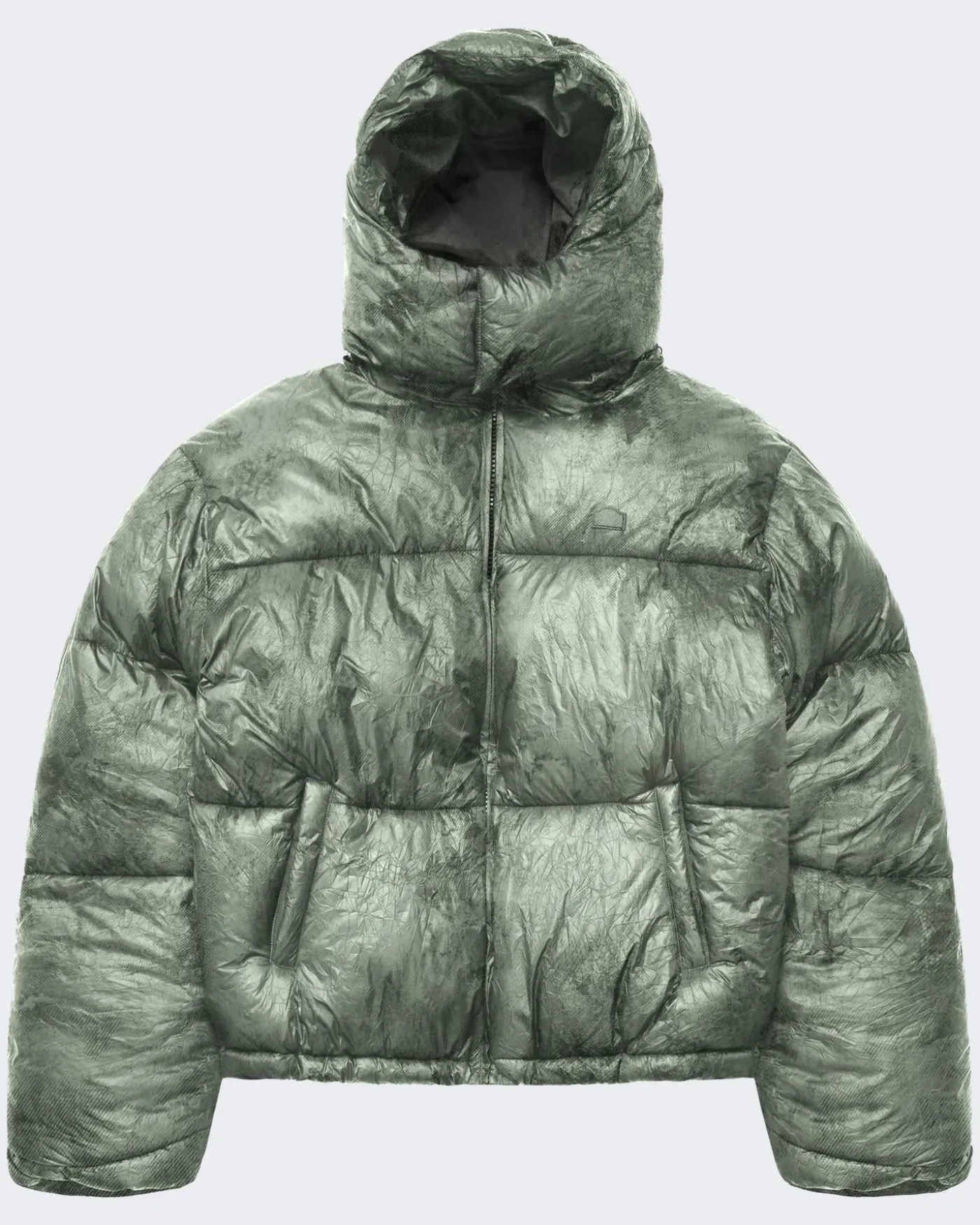Heren Wrinkled Puffer Jacket