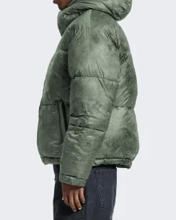 Heren Wrinkled Puffer Jacket