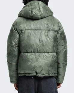 Heren Wrinkled Puffer Jacket