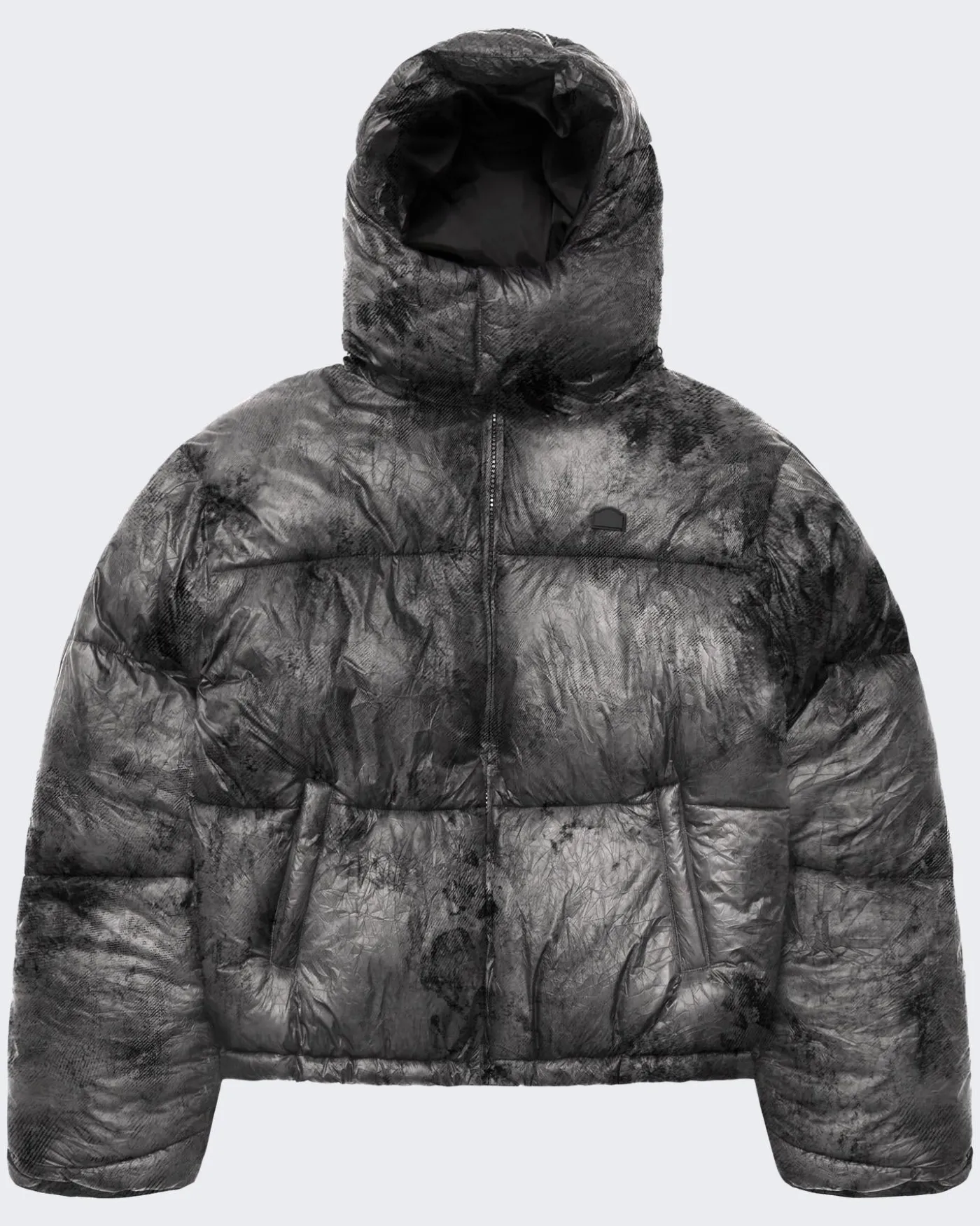 Heren Wrinkled Puffer Jacket