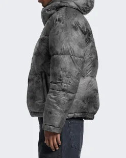 Heren Wrinkled Puffer Jacket